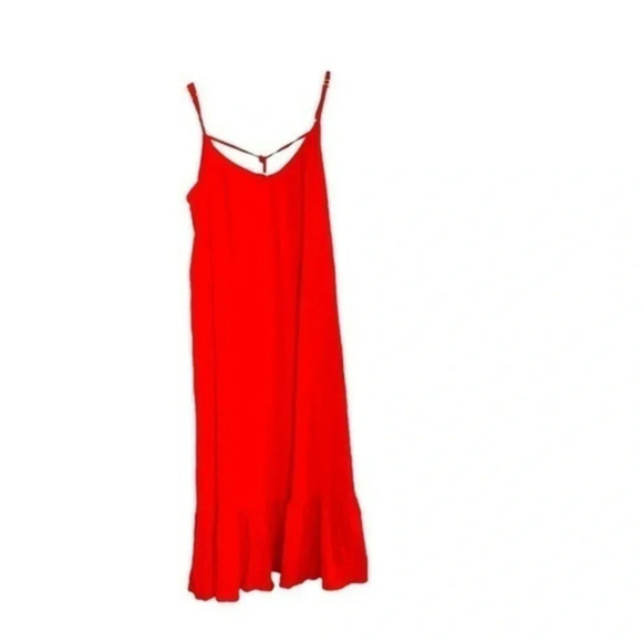 Ava and Viv Burnt Orange Maxi dress thin straps 100% rayon size X NEw w/o tag - Picture 1 of 9